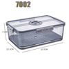Refrigerator Transparent Food Grade PET Plastic Storage Box