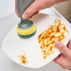 Pot Brush With Soap Dispenser For Dishes