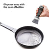 Pot Brush With Soap Dispenser For Dishes