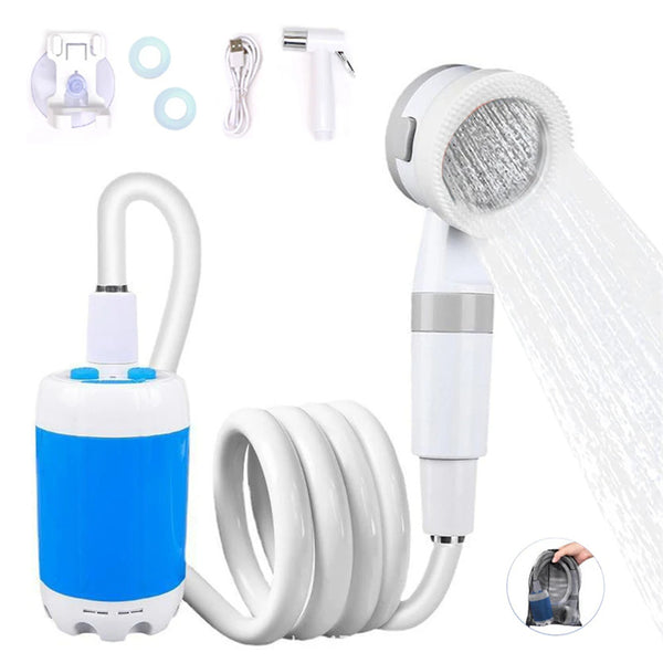 Portable Electric Shower Gadgets Waterproof 5000mAh Rechargeable Battery