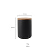Kitchen Ceramic Wooden Lid Sealed Storage Jar