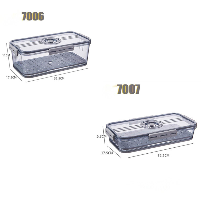 Refrigerator Transparent Food Grade PET Plastic Storage Box