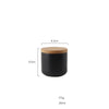 Kitchen Ceramic Wooden Lid Sealed Storage Jar