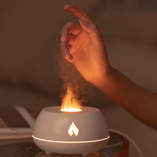 7 Colors Flame Humidifier Aromatherapy Diffuser