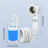 Portable Electric Shower Gadgets Waterproof 5000mAh Rechargeable Battery