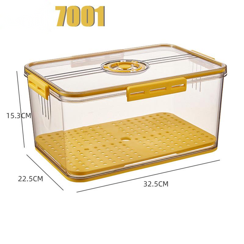 Refrigerator Transparent Food Grade PET Plastic Storage Box