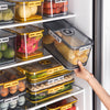 Refrigerator Transparent Food Grade PET Plastic Storage Box