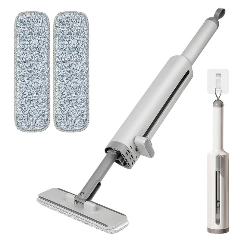 Rotatable Self-Squeeze Mini Mop With Crevice Brush Hand Wash-Free