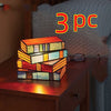 Stained Resin Stacked Books Lamp