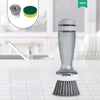 Pot Brush With Soap Dispenser For Dishes