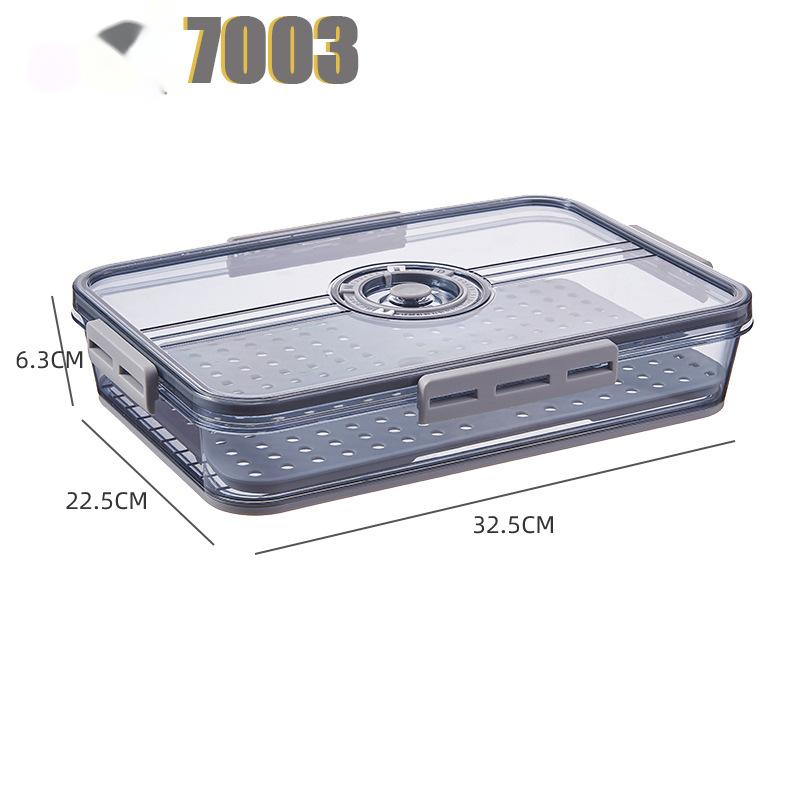 Refrigerator Transparent Food Grade PET Plastic Storage Box
