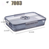 Refrigerator Transparent Food Grade PET Plastic Storage Box