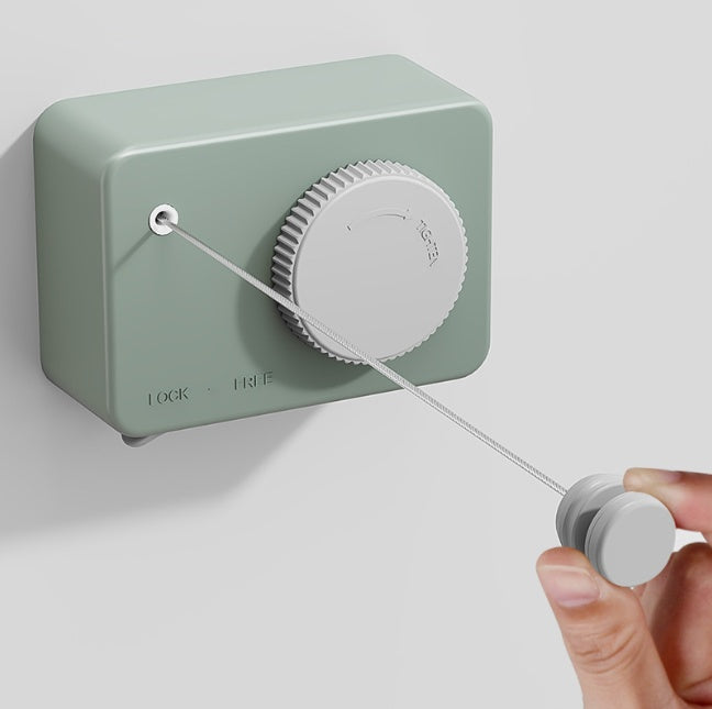 Invisible Retractable Clothesline Indoor Punch Free