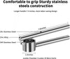 5-in-1 Stainless Steel Garlic Press & Mincer – Heavy Duty, Large
