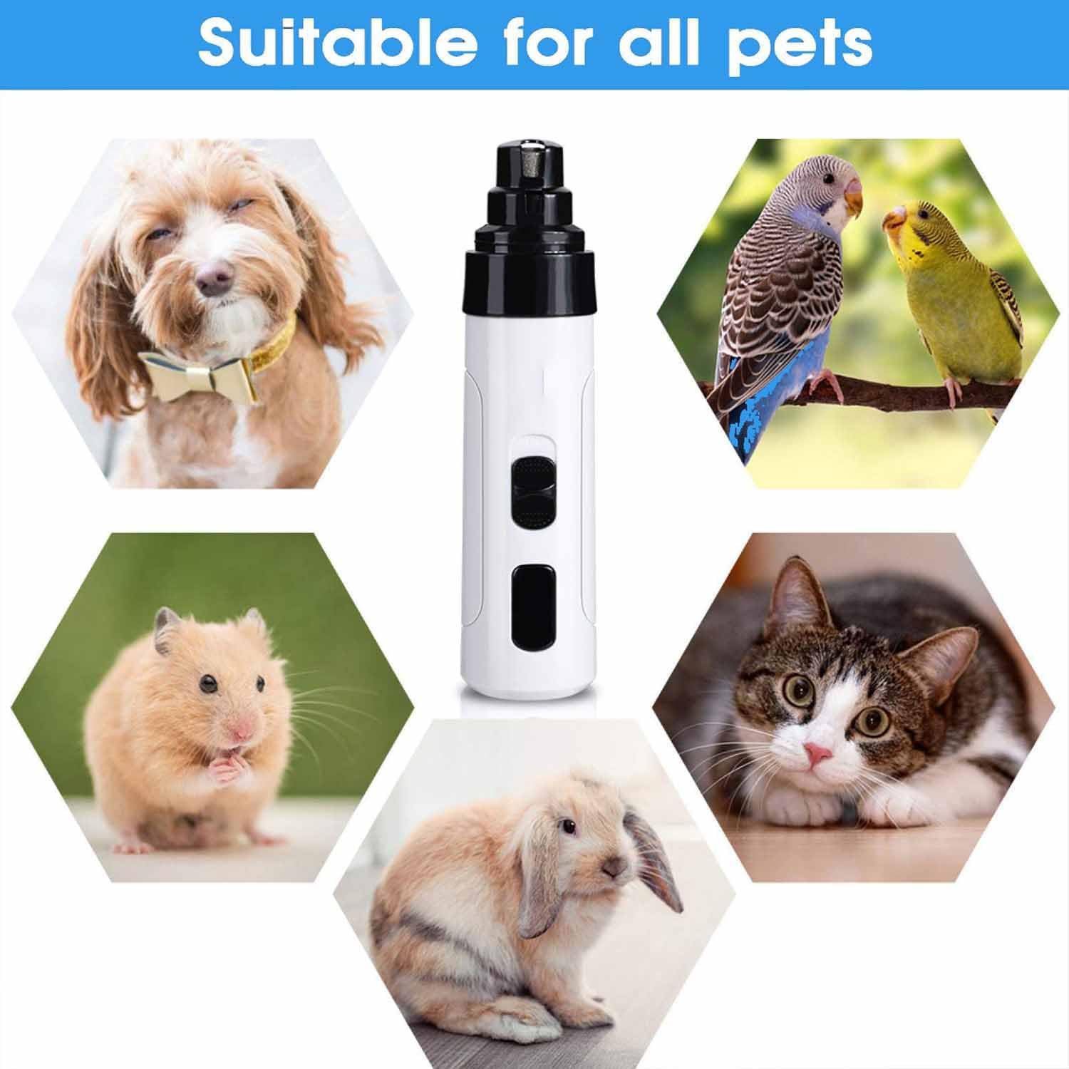 Electric Pet Nail Grinder with LED Light