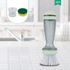 Pot Brush With Soap Dispenser For Dishes