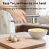 5-in-1 Stainless Steel Garlic Press & Mincer – Heavy Duty, Large