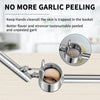 5-in-1 Stainless Steel Garlic Press & Mincer – Heavy Duty, Large