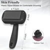 Dipoo Self-Cleaning Pet Shedding Brush for Dogs & Cats (Black)