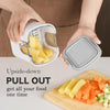 KEOUKE 3-Blade Vegetable Chopper with Container – White