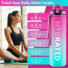 QLUR 32oz BPA Free LeakProof Water Bottle With Straw