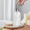 14oz Refillable Glass Soap Dispenser with Stainless Steel Pump