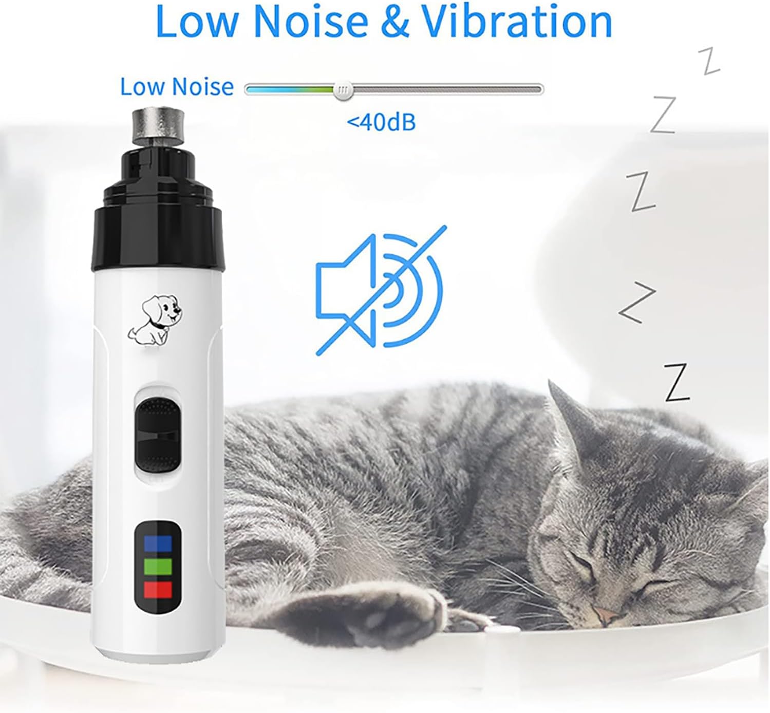 Electric Pet Nail Grinder with LED Light