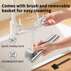 5-in-1 Stainless Steel Garlic Press & Mincer – Heavy Duty, Large