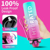QLUR 32oz BPA Free LeakProof Water Bottle With Straw