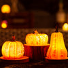 Pumpkin Lantern LED Candle Lamp Resin Luminous