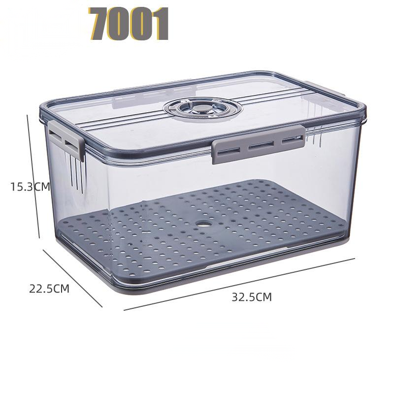 Refrigerator Transparent Food Grade PET Plastic Storage Box