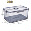 Refrigerator Transparent Food Grade PET Plastic Storage Box