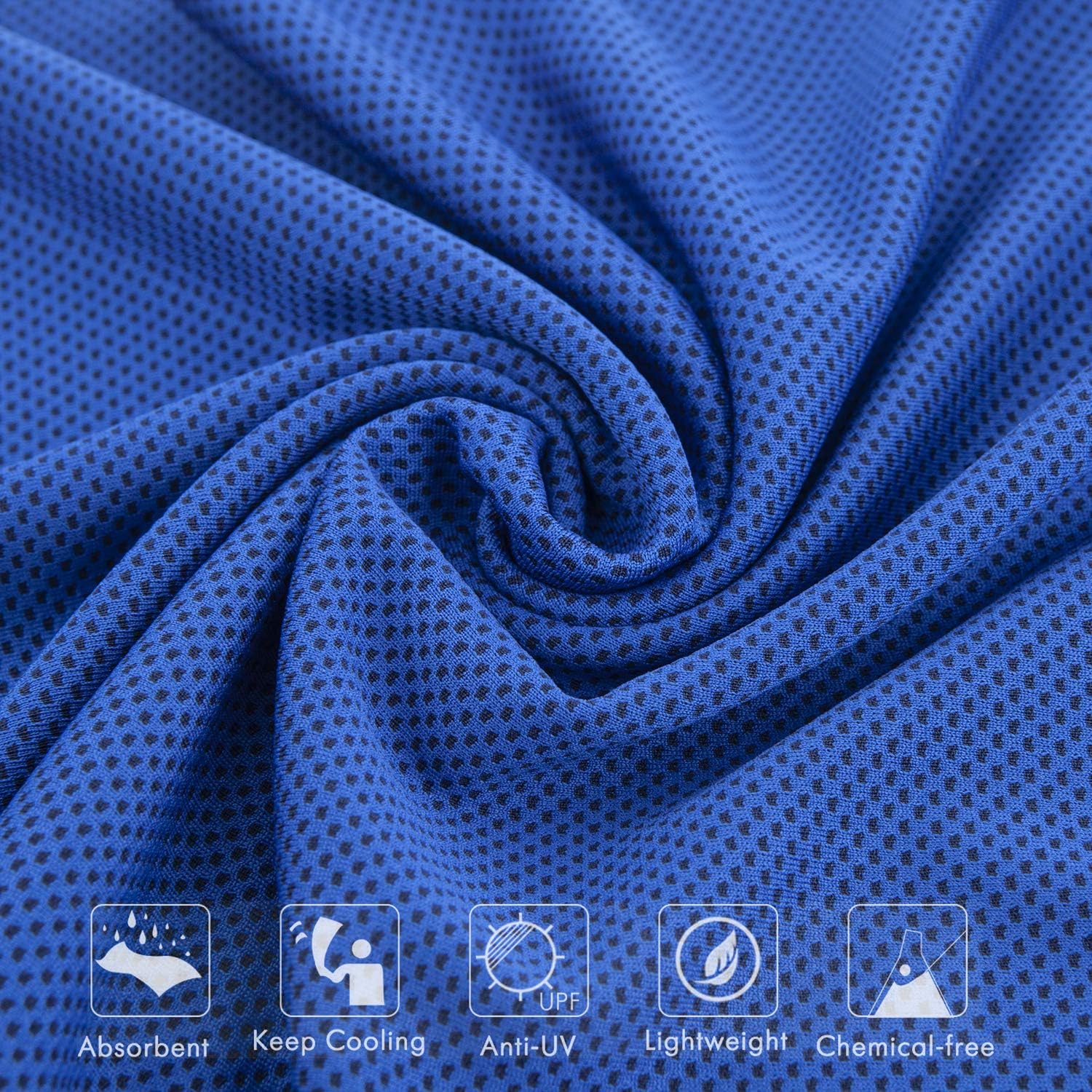 4-Pack Cooling Microfiber Towels – 40×12 in, Multicolor