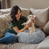 Hoewina Calming Donut Pet Bed – 20in (Light Grey)