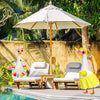 LipLopBest Summer Bikini Goose Outfit – 2 Sets for 23″ Porch Goose (Hawaiian Luau)