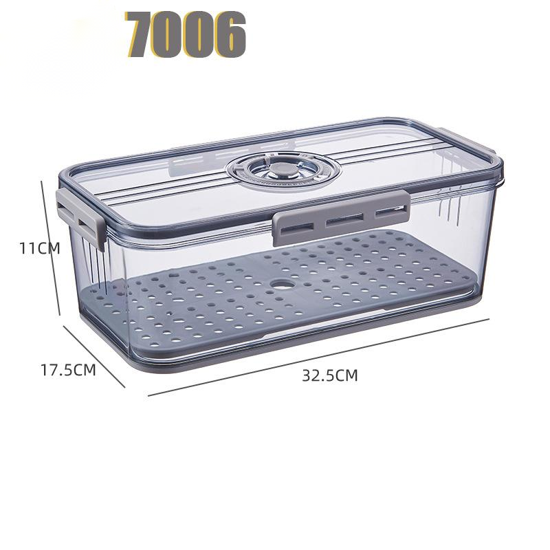 Refrigerator Transparent Food Grade PET Plastic Storage Box