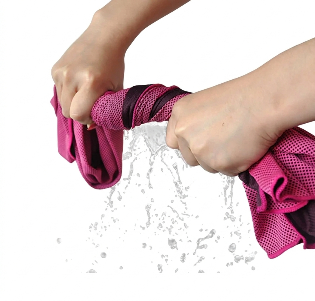 4-Pack Cooling Microfiber Towels – 40×12 in, Multicolor
