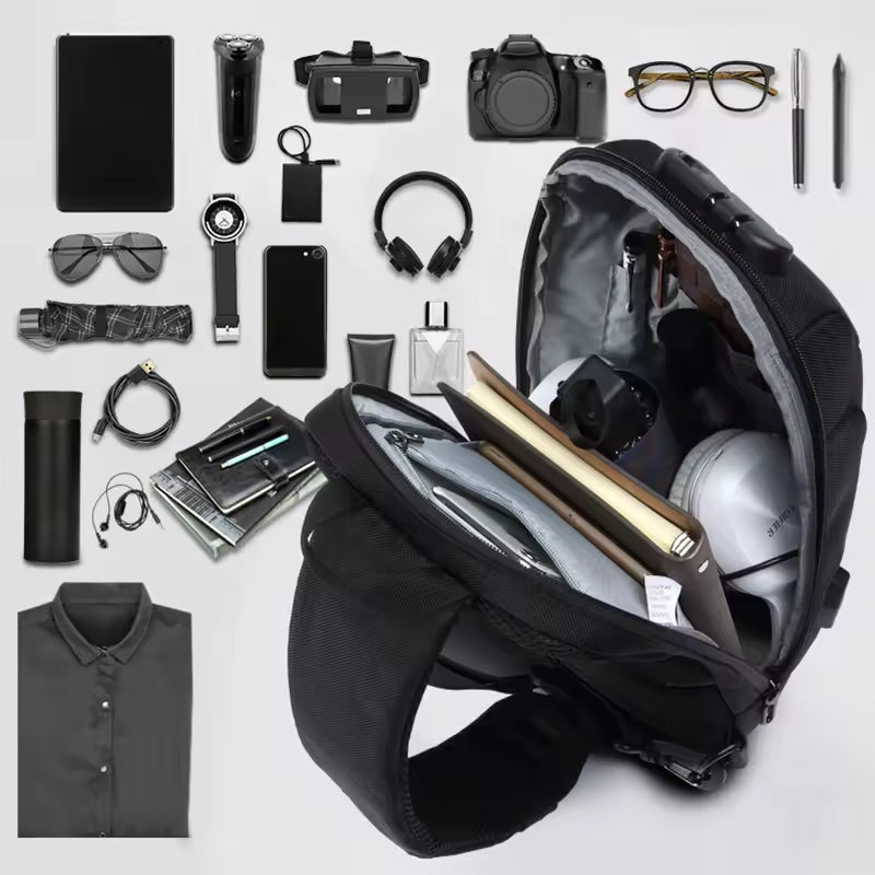 Anti-Theft Crossbody Bag with USB Charging Port