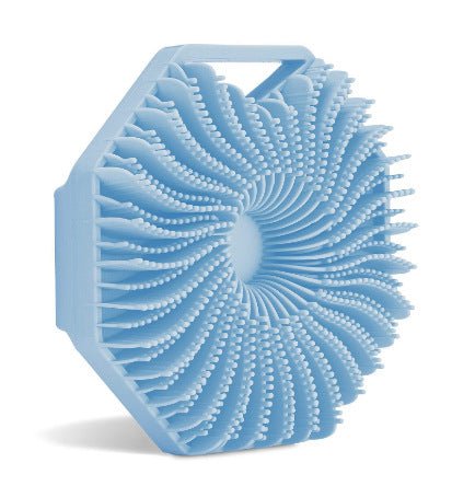 Portable Polygonal Silicone Bath Massage Brush