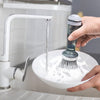 Pot Brush With Soap Dispenser For Dishes