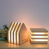 Wooden Rechargeable LED Night Light Nordic Girl Heart