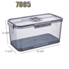 Refrigerator Transparent Food Grade PET Plastic Storage Box