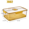 Refrigerator Transparent Food Grade PET Plastic Storage Box