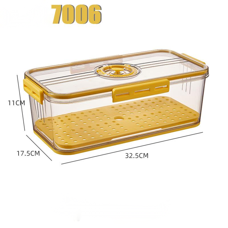 Refrigerator Transparent Food Grade PET Plastic Storage Box