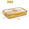 Refrigerator Transparent Food Grade PET Plastic Storage Box