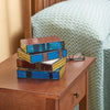 Stained Resin Stacked Books Lamp