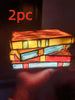 Stained Resin Stacked Books Lamp