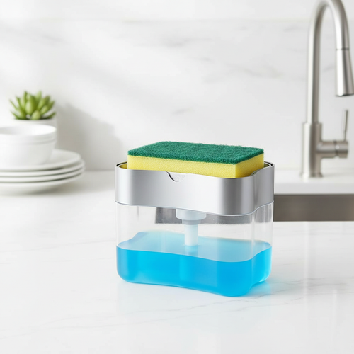 2026 Premium Kitchen Soap Dispenser – 13oz (Sponge Included)