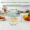 Manual Garlic & Vegetable Chopper – 500ml, Green
