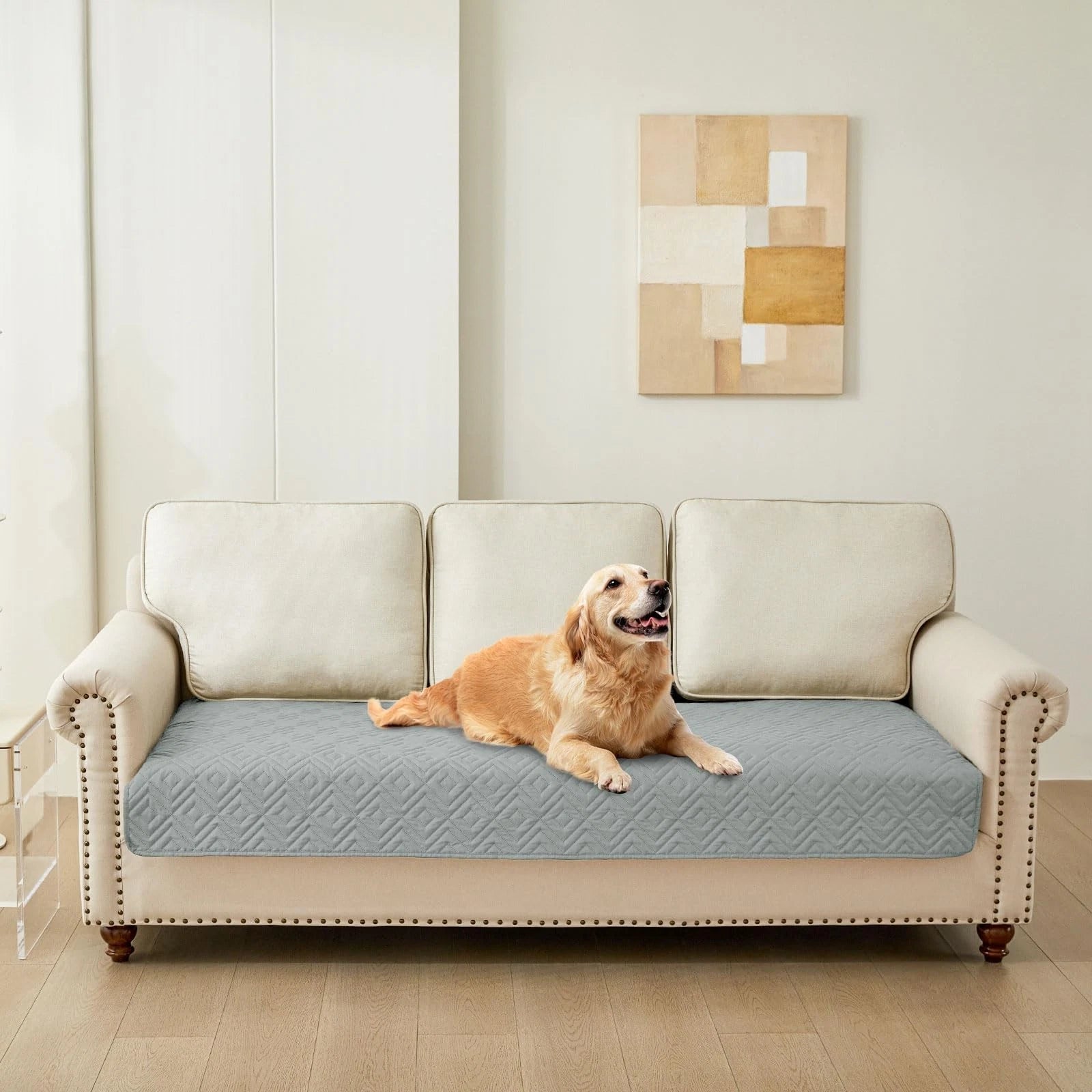 Ameritex Waterproof Reversible Dog Bed Cover & Pet Blanket